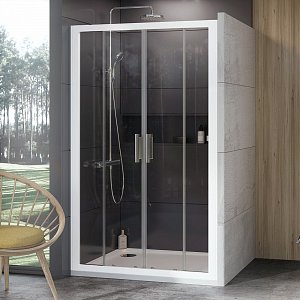 Sprchové dveře 10° 10DP4 - 10DP4-190 bílá+Transparent