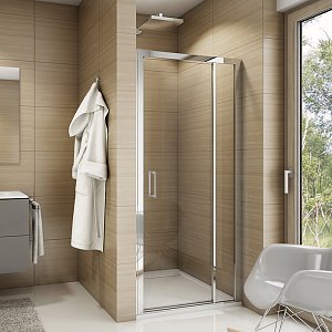 SanSwiss TOP-LINE Jednokřídlé dveře s pevnou stěnou v rovině TEDSM10444