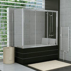 SanSwiss TOP-LINE Třídílné posuvné dveře vanové TOW3DSM10407