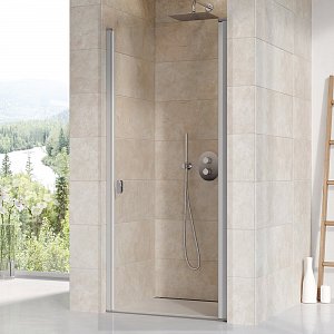 Sprchové dveře Chrome CSD1 - CSD1-90 satin+Transparent