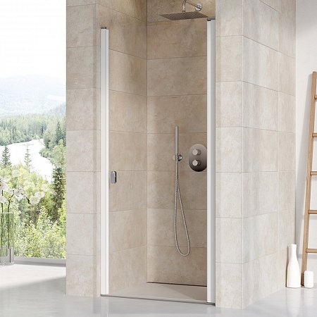 Sprchové dveře Chrome CSD1 - CSD1-90 bílá+Transparent