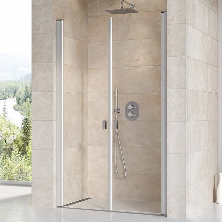 Sprchové dveře Chrome CSDL2 - CSDL2-90 satin+Transparent