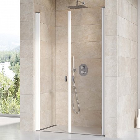 Sprchové dveře Chrome CSDL2 - CSDL2-90 bílá+Transparent