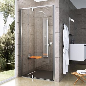 Sprchové dveře Pivot PDOP2 - PDOP2-100 satin+transparent
