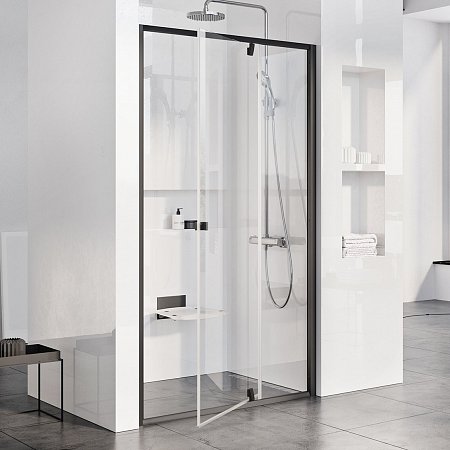 Sprchové dveře Pivot PDOP2 - PDOP2-100 black+Transparent
