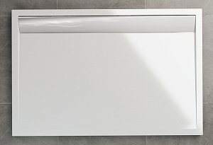 SanSwiss ILA SanSwiss sprchová vanička ILA z litého mramoru, obdélník 90x80x3 cm, bílá WIA750900404