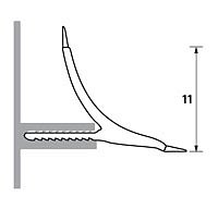 A12a VÝMĚNNÁ ČÁST - OBLÝ 11x11 mm PVC délka 1,85m