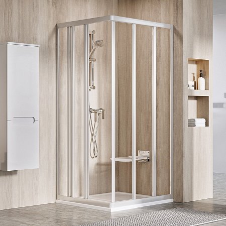 Sprchový kout Supernova ASRV3 + ASRV3 - ASRV3-80 satin+transparent
