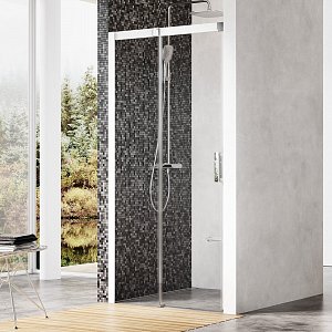 Sprchové dveře Matrix MSD2 - MSD2-110 L bílá+Transparent