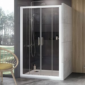 Sprchové dveře 10° 10DP4 - 10DP4-180 bílá+Transparent