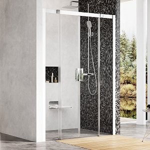 Sprchové dveře Matrix MSD4 - MSD4-140 bílá+Transparent