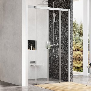 Sprchové dveře Matrix MSD4 - MSD4-140 satin+Transparent